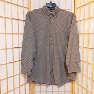 Tommy Hilfiger Brown Plaid Vintage Poplin Shirt